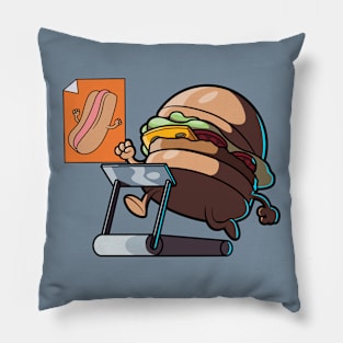 Run Burger Run Pillow