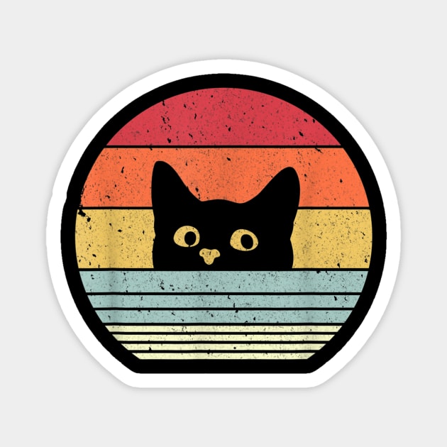 Cat Retro Style T-Shirt Magnet by juliawaltershaxw205