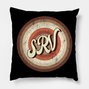 Vintage brown exclusive - circle color exclusive - SRV - Stevie Ray Vaughan Pillow