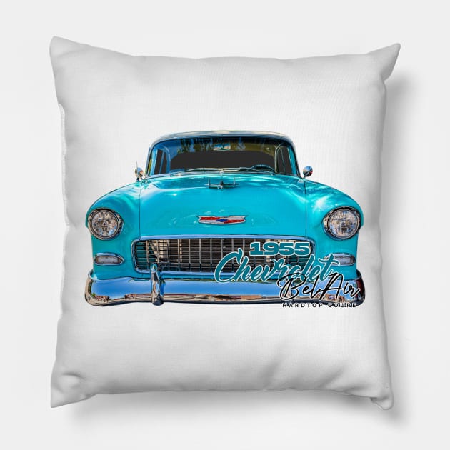 1955 Chevrolet Bel Air Hardtop Coupe Pillow by Gestalt Imagery