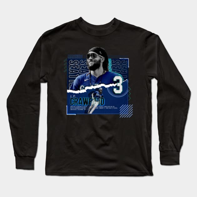 Rinkha J.P. Crawford Baseball Edit Mariners Long Sleeve T-Shirt