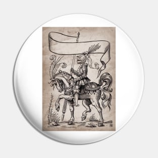 Knight on horseback notebook Pin