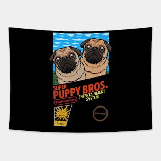 Super Puppy Brothers - retro video game Tapestry