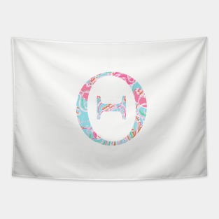 Theta Splash Greek Letter Tapestry