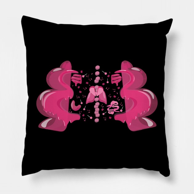 Exploded View Gummy Bear Pillow by FabledNight