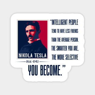 Nerd quote , quotes by Nikola Tesla Magnet