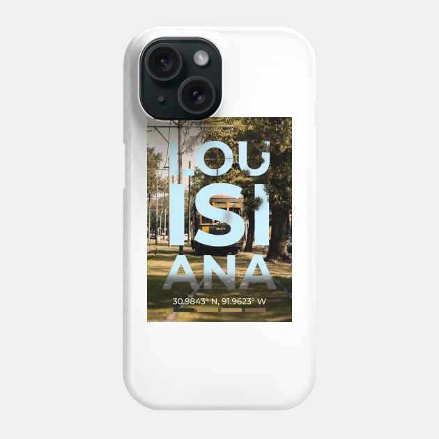 Louisiana Travel Poster Phone Case by mardavemardave