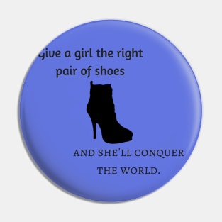 Girls and Shoes Pin