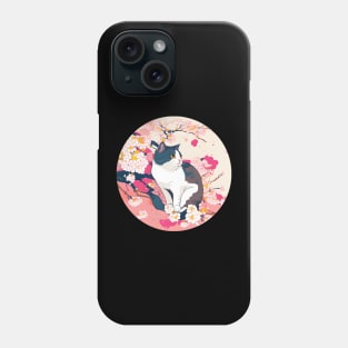 Cat Sakura Cherry Blossom Japanese Kawaii - Love Cats Phone Case