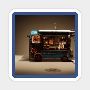 Steampunk Tokyo Ramen Food Truck Magnet