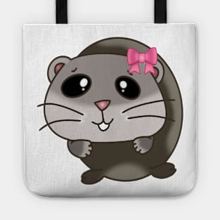 Sad hamster meme girl Tote