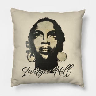 Lauryn Hill vintage drawing shirt Pillow