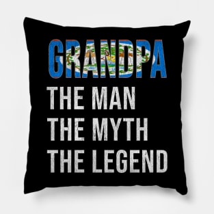 Grand Father Belizean Grandpa The Man The Myth The Legend - Gift for Belizean Dad With Roots From  Belize Pillow