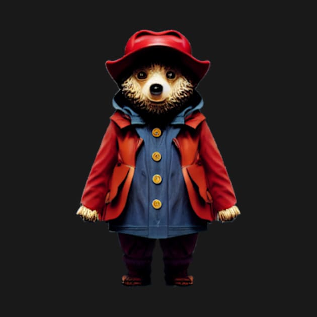 Paddington Bear in Bright Red Coat by Kit'sEmporium