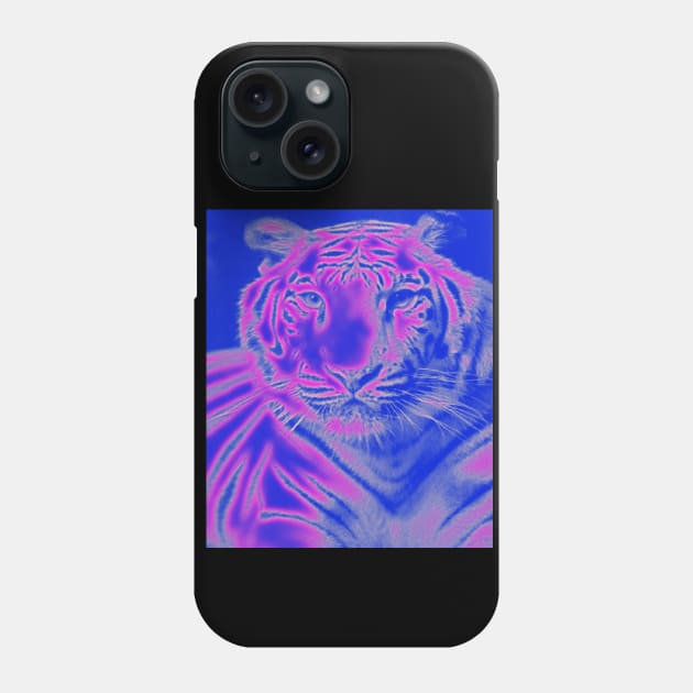 White Tiger from India - Pink colour Phone Case by The Black Panther