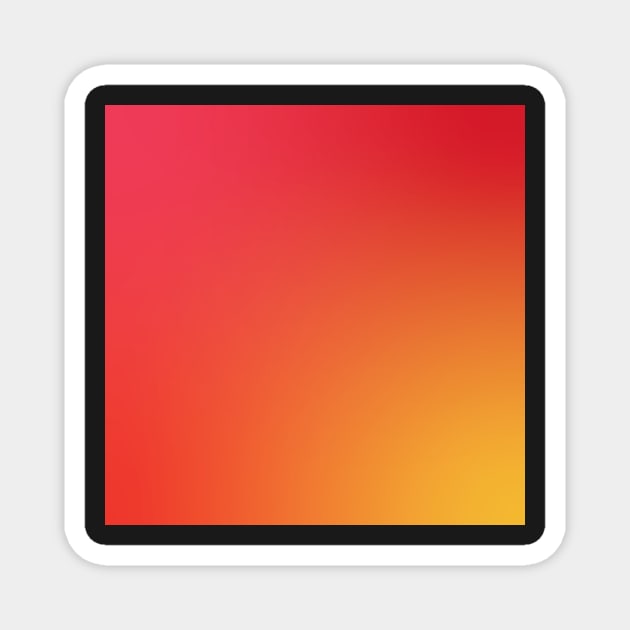 Warm Red Orange and Yellow Gradient Magnet by murialbezanson