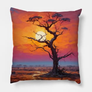 Zulu sunset. Pillow