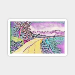 Beautiful beach vibes Magnet