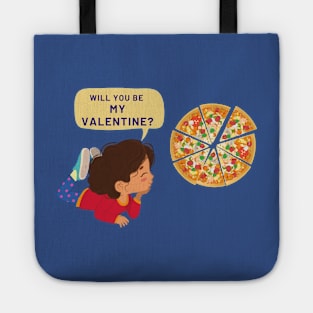 Will You Be My Valentine? Valentines Day Humor, Gift for Singles Tote