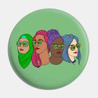 Feminist Feminism T-shirt Pin