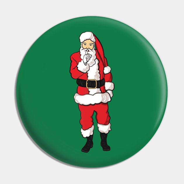 Christmas Santa Claus Pin by evisionarts