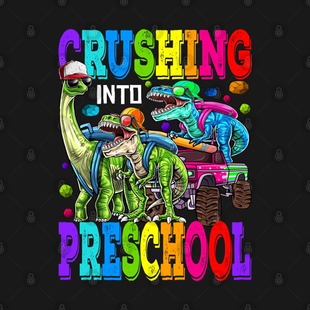 Crushing Into Preschool Monster Truck Dinosaur T Rex by eyelashget