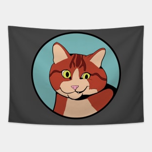 Confused Cat - Funny Animal Design Tapestry