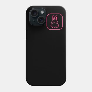 Pink Bunny Cute Minimalist Aesthetic Design Phone Case