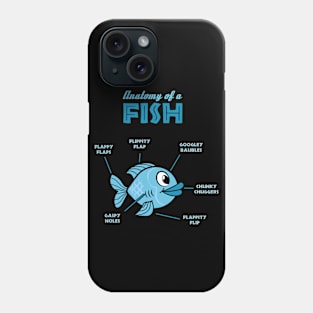 Anatomy of a fish - Funny fish tee Phone Case