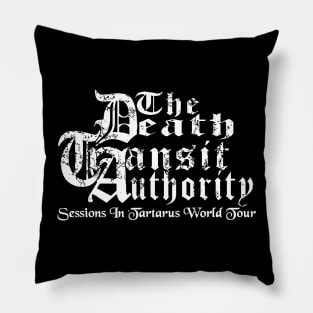 Death Transit Authority Band Vintage Tee (white) Pillow