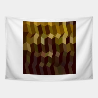 Caput Mortuum Brown Abstract Low Polygon Background Tapestry