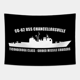 Battleship USS Chancellorsville Tapestry