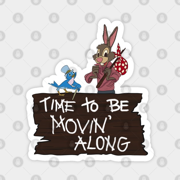 Splash Mountain Brer Rabbit shirt Magnet by Polynesian Vibes