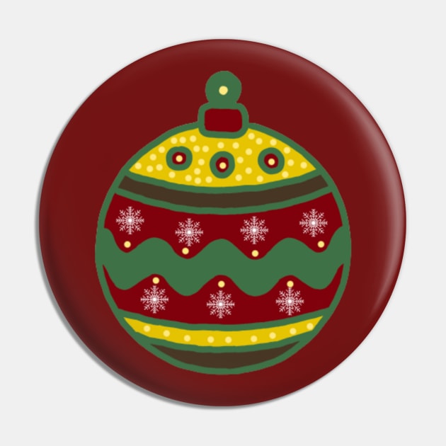 Christmas Tree Ornament Pin by KalipsoArt