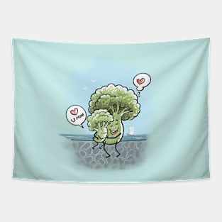 Love you mom broccoli Tapestry