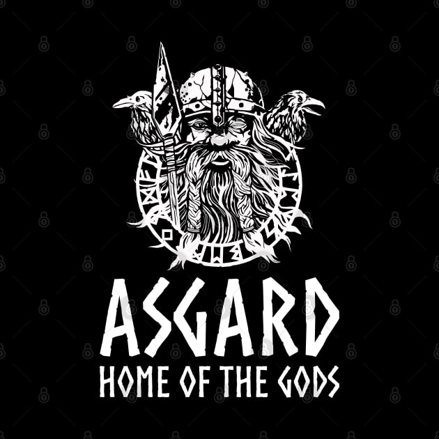 Asgard - Medieval Norse Mythology Viking God Odin by Styr Designs