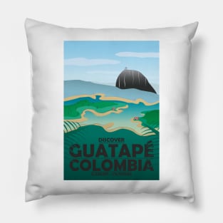 Guatepe Colombia Retro Travel Pillow