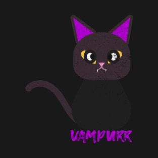 Fun Cute Vampurr Vampire Cat Owner Gift Gift T-Shirt