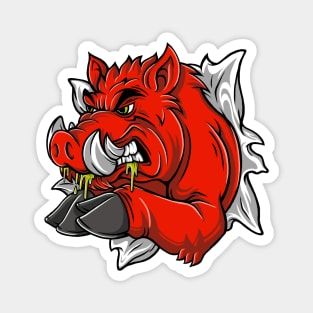 Red pig Magnet