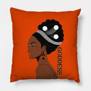 Black Goddess Queen Pillow