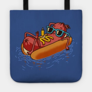 Hot Dog Summer Vacation Swimming Pool Tote