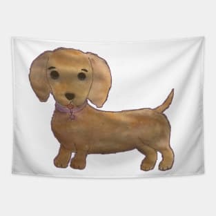 Cute Dachshund Puppy Tapestry