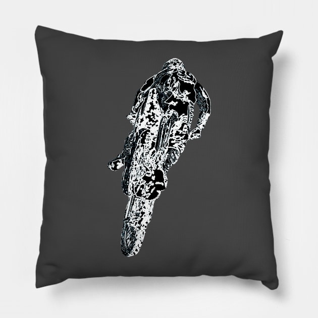 motocross Pillow by rickylabellevie