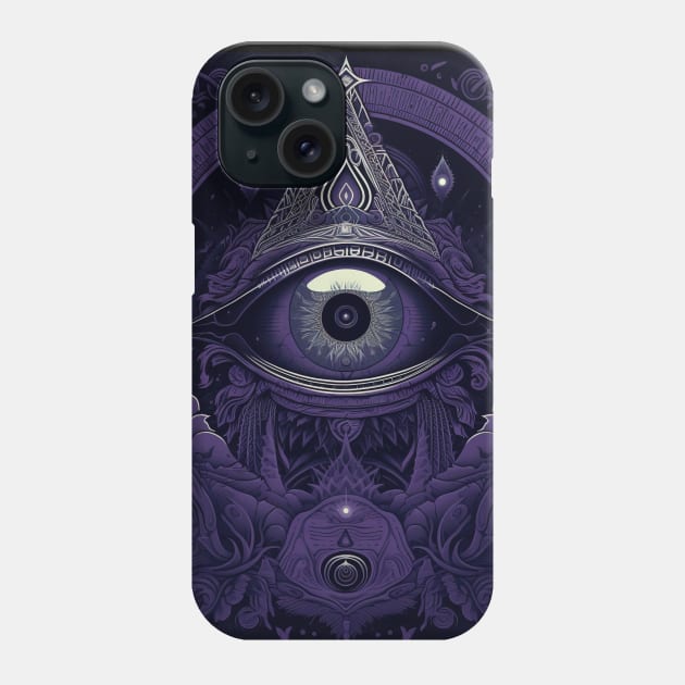 All Seeing Eye Phone Case by TooplesArt