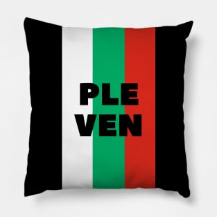 Pleven City in Bulgarian Flag Vertical Pillow