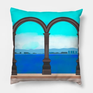 The Malecon Arches Pillow