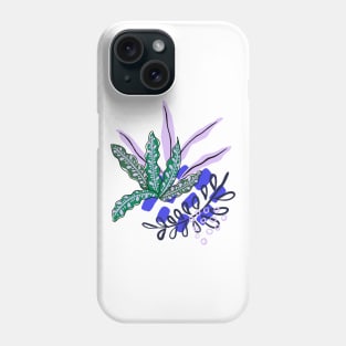 Abstract tropical print Phone Case