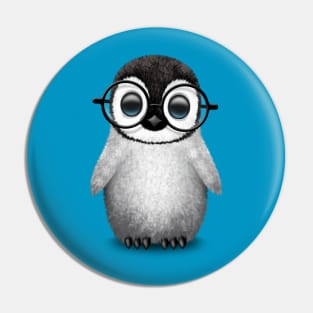 Cute Baby Penguin Wearing Eye Glasses Pin