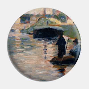 View of the Seine by Georges-Pierre Seurat Pin