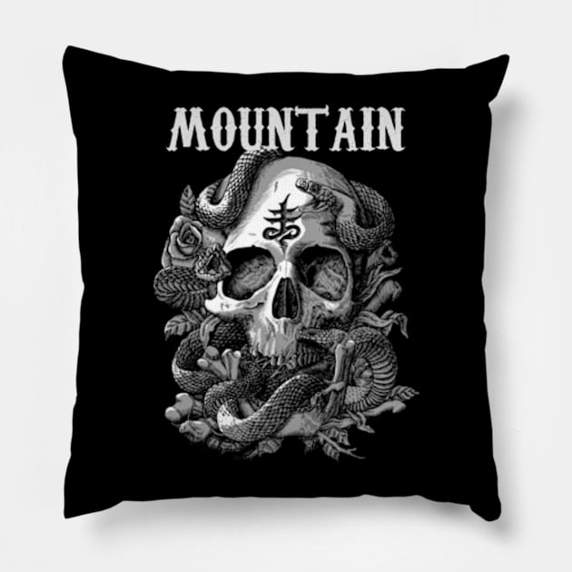 MOUNTAIN BAND MERCHANDISE Pillow by Rons Frogss